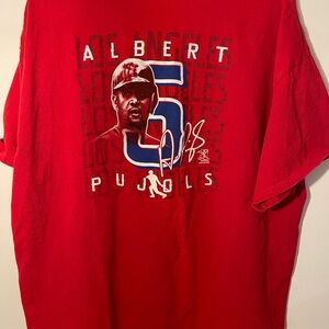Red Albert Pujols Graphic Tee Sz XXL